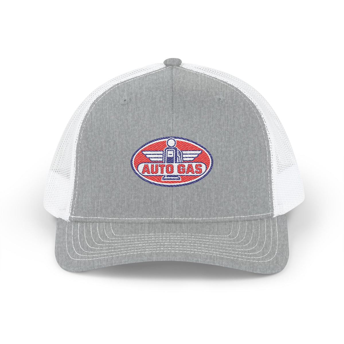 Auto Gas Vintage Trucker Cap — Retro Petrol Logo Snapback
