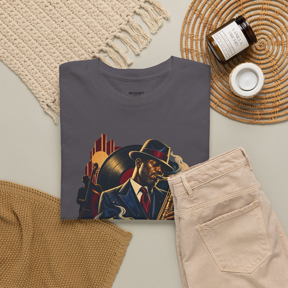 Saxophone Jazz Musician T-Shirt — Vintage Sax Player Tee