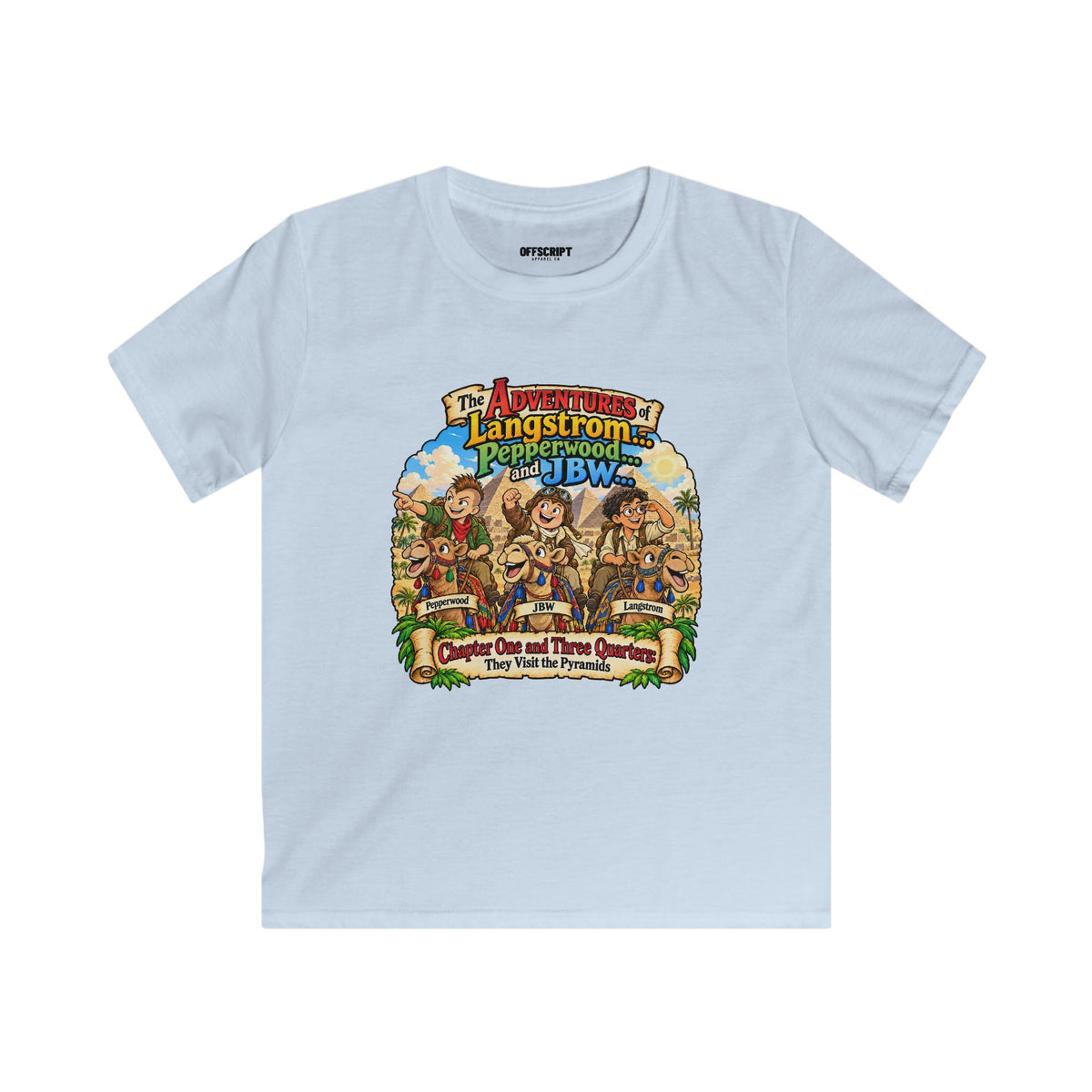 Kids Adventure T‑Shirt — "The Adventures of Langstrom & Pepperwood" Fantasy Design