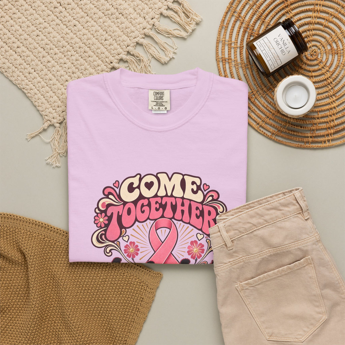 Breast Cancer Awareness 'Come Together for a Cure' T-Shirt
