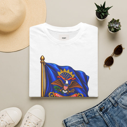 North Dakota Flag T-Shirt — State Seal Liberty & Union Tee