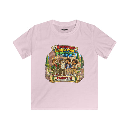 Kids Tee — 'The Adventures of Langstrom & Pepperwood' Illustrated Storybook Design