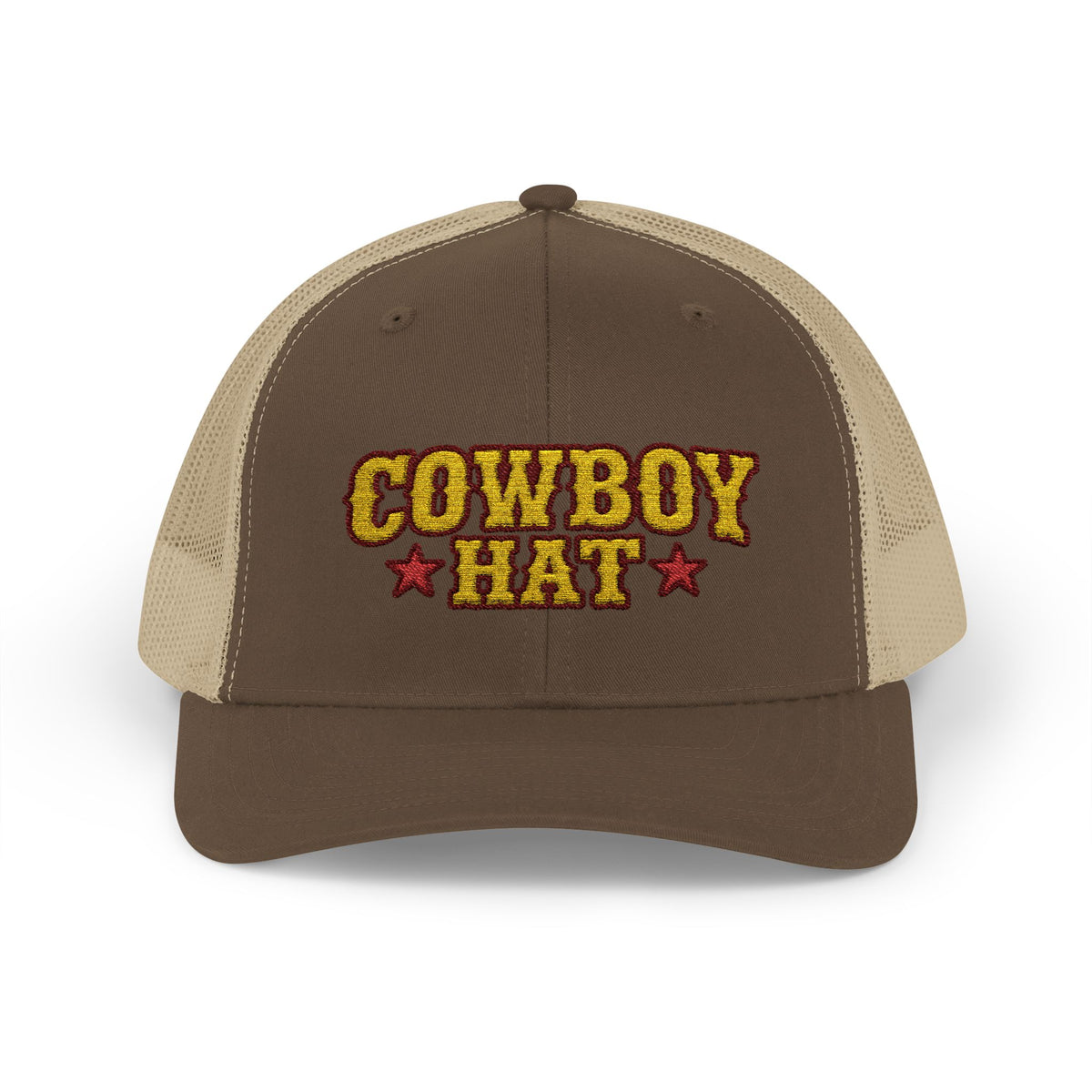 Cowboy Hat Snapback Trucker Cap – Western Rodeo Mesh Back Hat