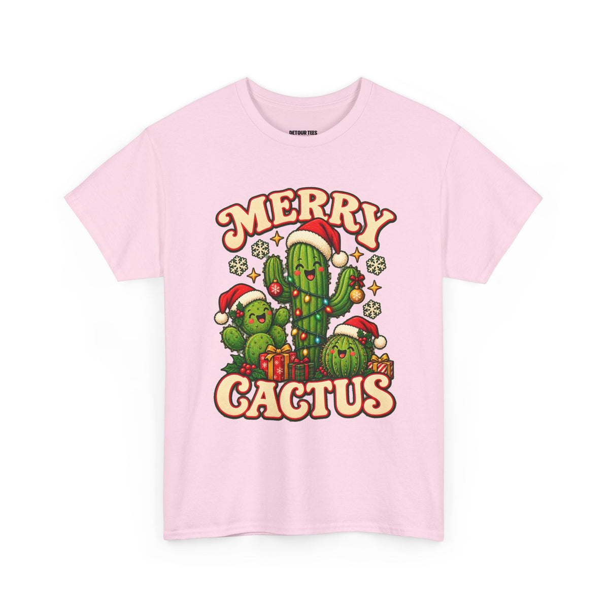 Merry Cactus Christmas Tee — Festive Holiday Cactus Shirt
