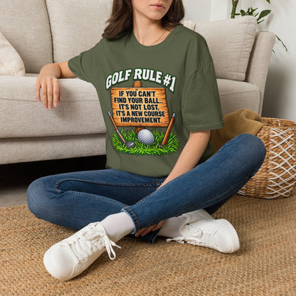 Golf Rule #1 T-Shirt — If You Can’t Find Your Ball Funny Golf Shirt
