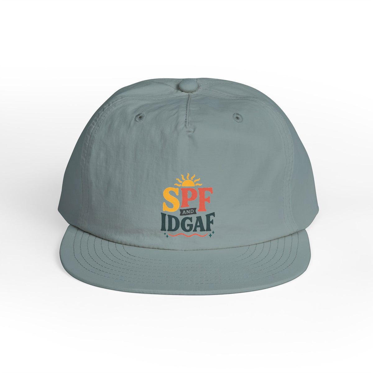 SPF IDGAF Surf Cap | Retro Sun Typography Hat