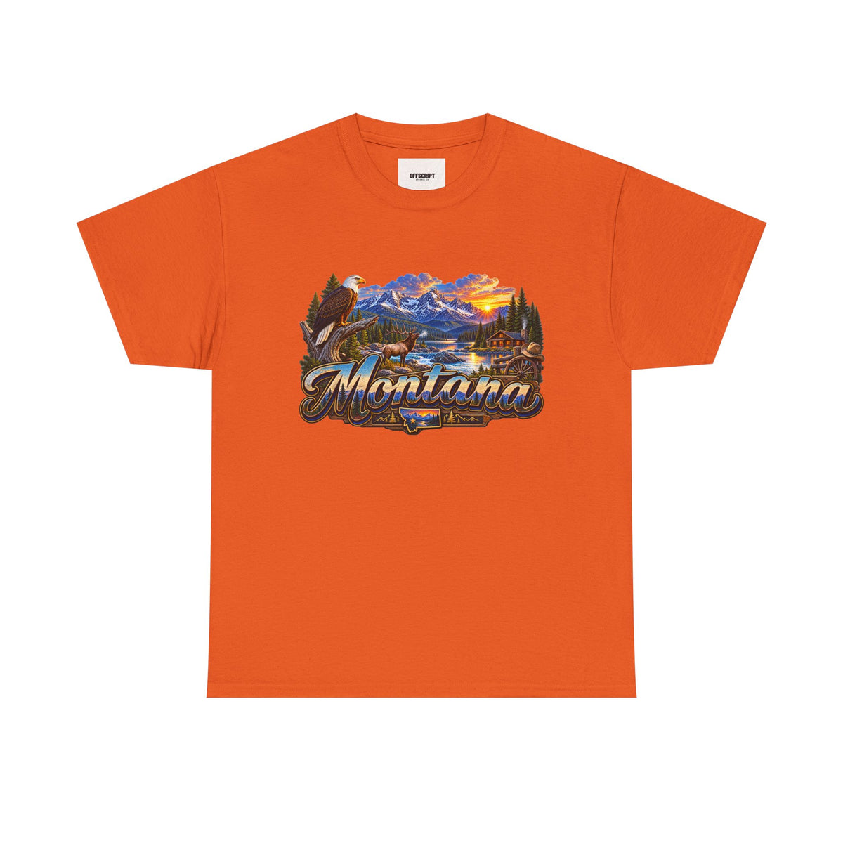 Montana Scenic T-Shirt – Vintage Mountain Lake Graphic Tee