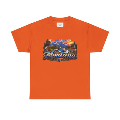 Montana Scenic T-Shirt – Vintage Mountain Lake Graphic Tee
