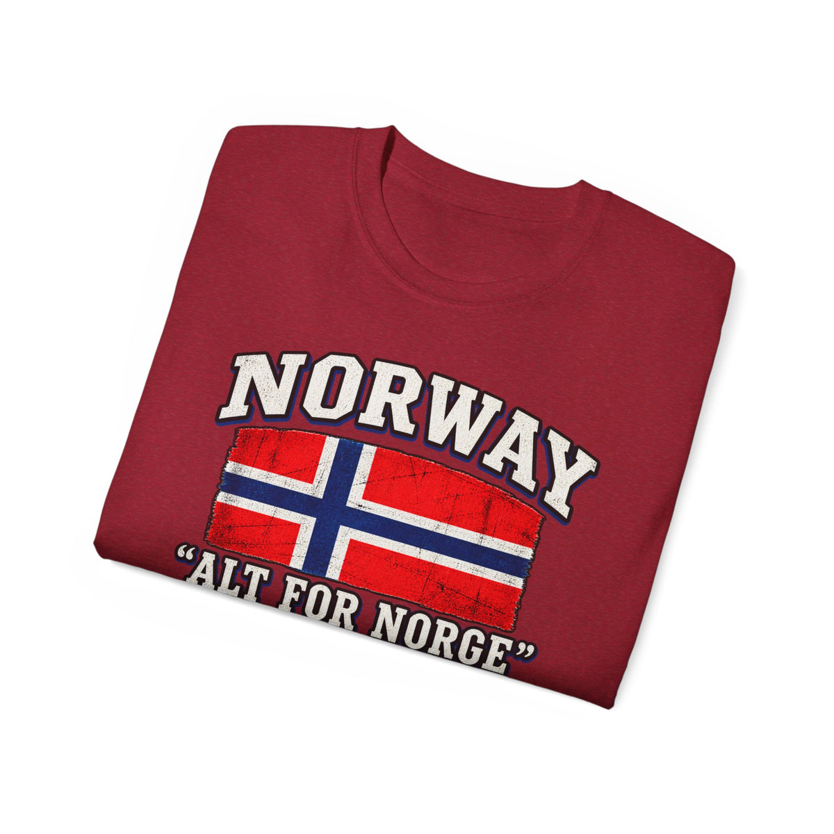 Norway Flag Viking Ship T‑Shirt — "Alt For Norge" Patriotic Tee