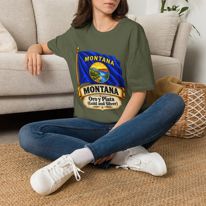 Montana Flag T-Shirt — State Seal "Oro y Plata (Gold and Silver)" Graphic Tee