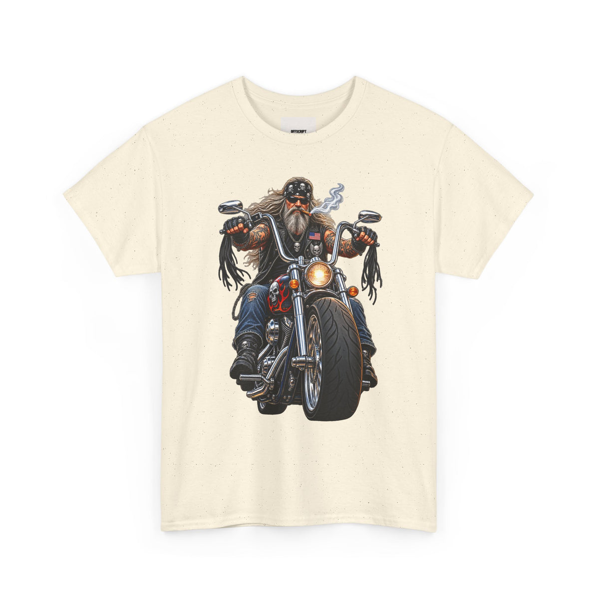 Biker Motorcycle Rider Graphic Tee — Vintage Road Rebel T‑Shirt
