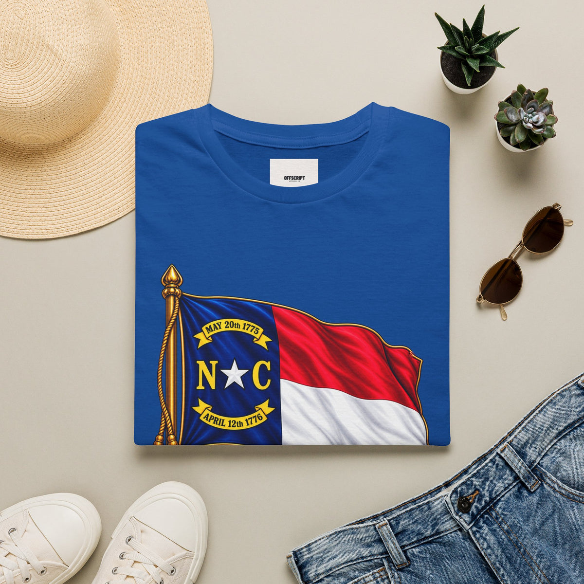 North Carolina Flag T-Shirt — State Pride NC Tee