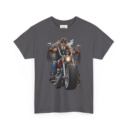Biker Motorcycle Rider Graphic Tee — Vintage Road Rebel T‑Shirt