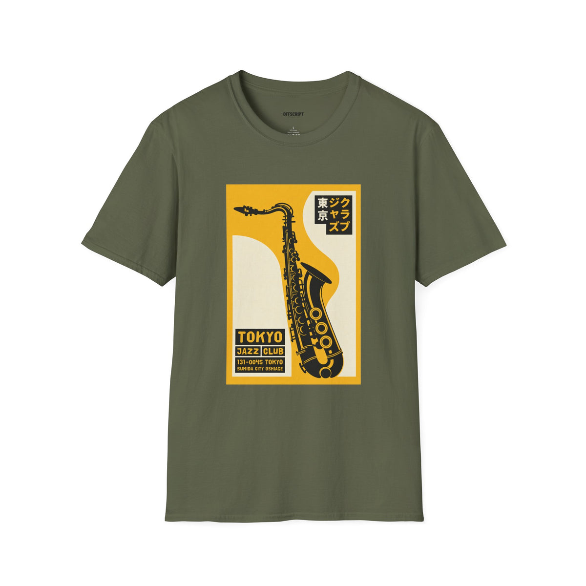 Tokyo Jazz Club Saxophone Poster T-Shirt