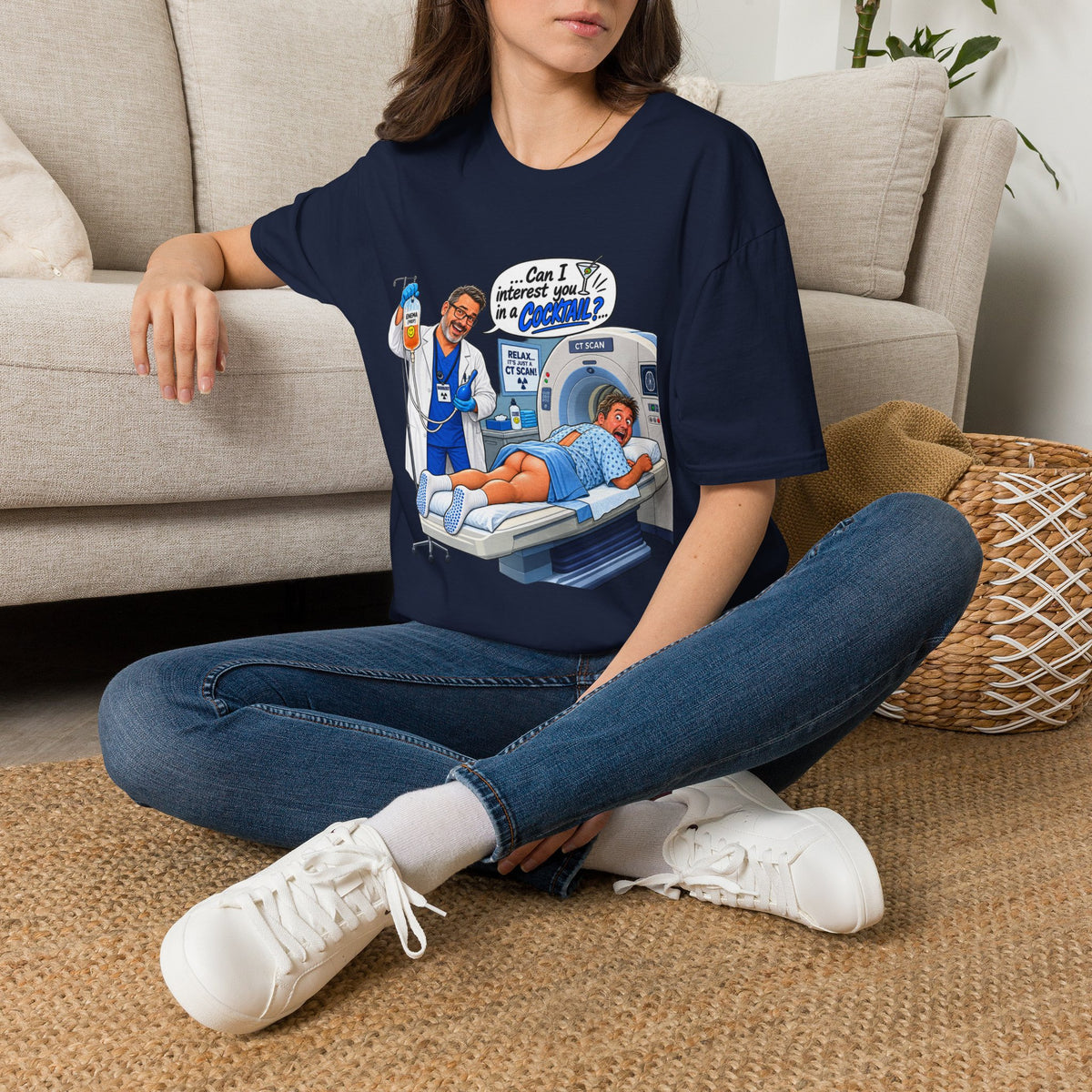 CT Tech T-Shirt — Funny ‘Can I Interest You in a Cocktail?’ Radiology Shirt