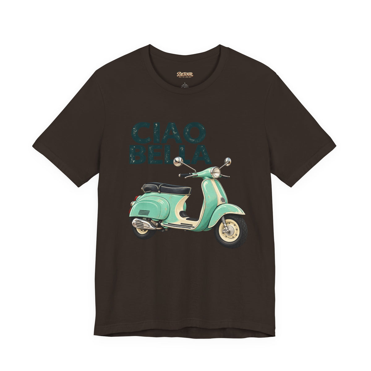 Ciao Bella Vespa Scooter Graphic T-Shirt