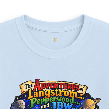 Kids Space Adventure Tee — 'The Adventures of Langstron, Pepperwood & JBW' Rocket Shirt