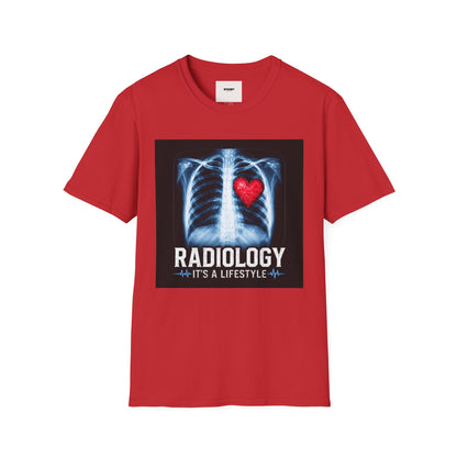 Radiology X-Ray Heart T-Shirt — "Radiology It's a Lifestyle" Tee for Radiologic Techs