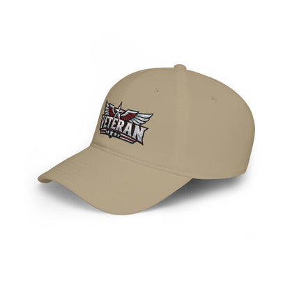 Veteran Embroidered Cap — Low Profile Patriotic Baseball Hat