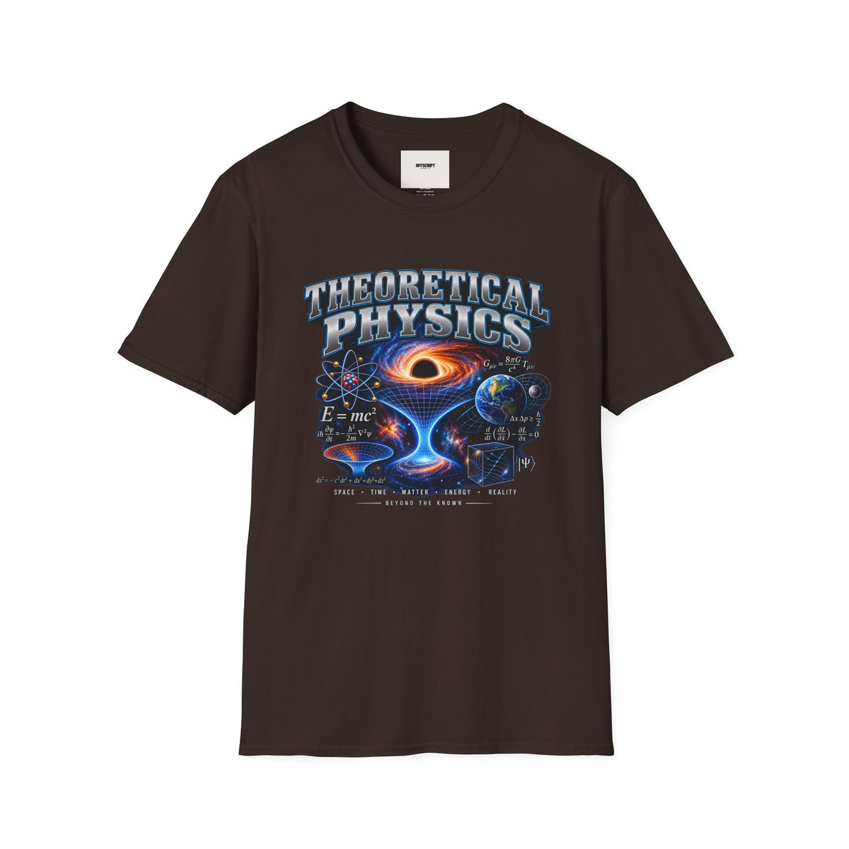 Theoretical Physics Graphic Tee — Science Galaxy Black Hole Design