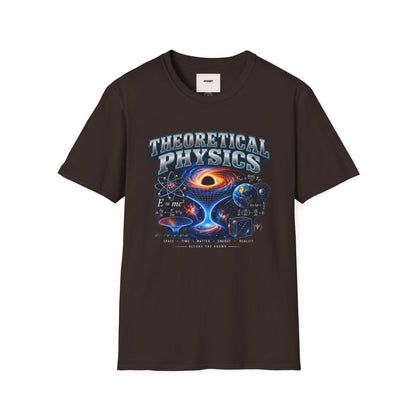 Theoretical Physics Graphic Tee — Science Galaxy Black Hole Design
