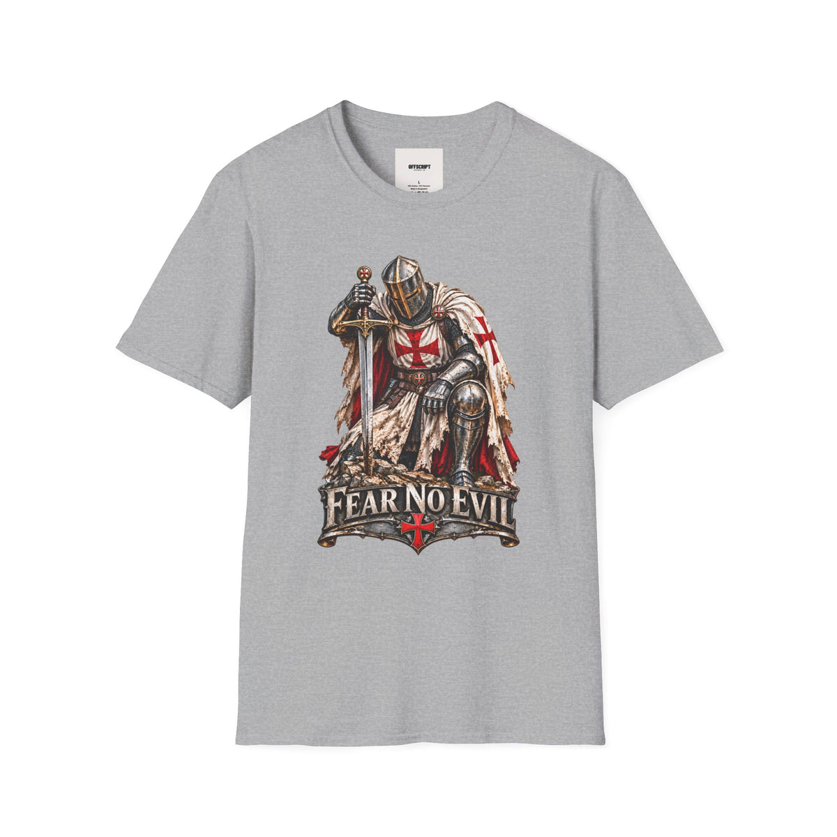 Knight T-Shirt — Fear No Evil Crusader Graphic Tee