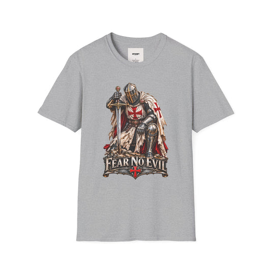 Knight T-Shirt — Fear No Evil Crusader Graphic Tee