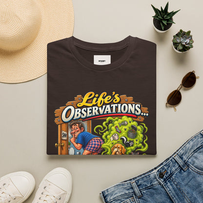 T-Shirt — Life’s Observations Funny Graphic Tee ("Your Farts Don’t Smell Like Sunshine & Rainbows")