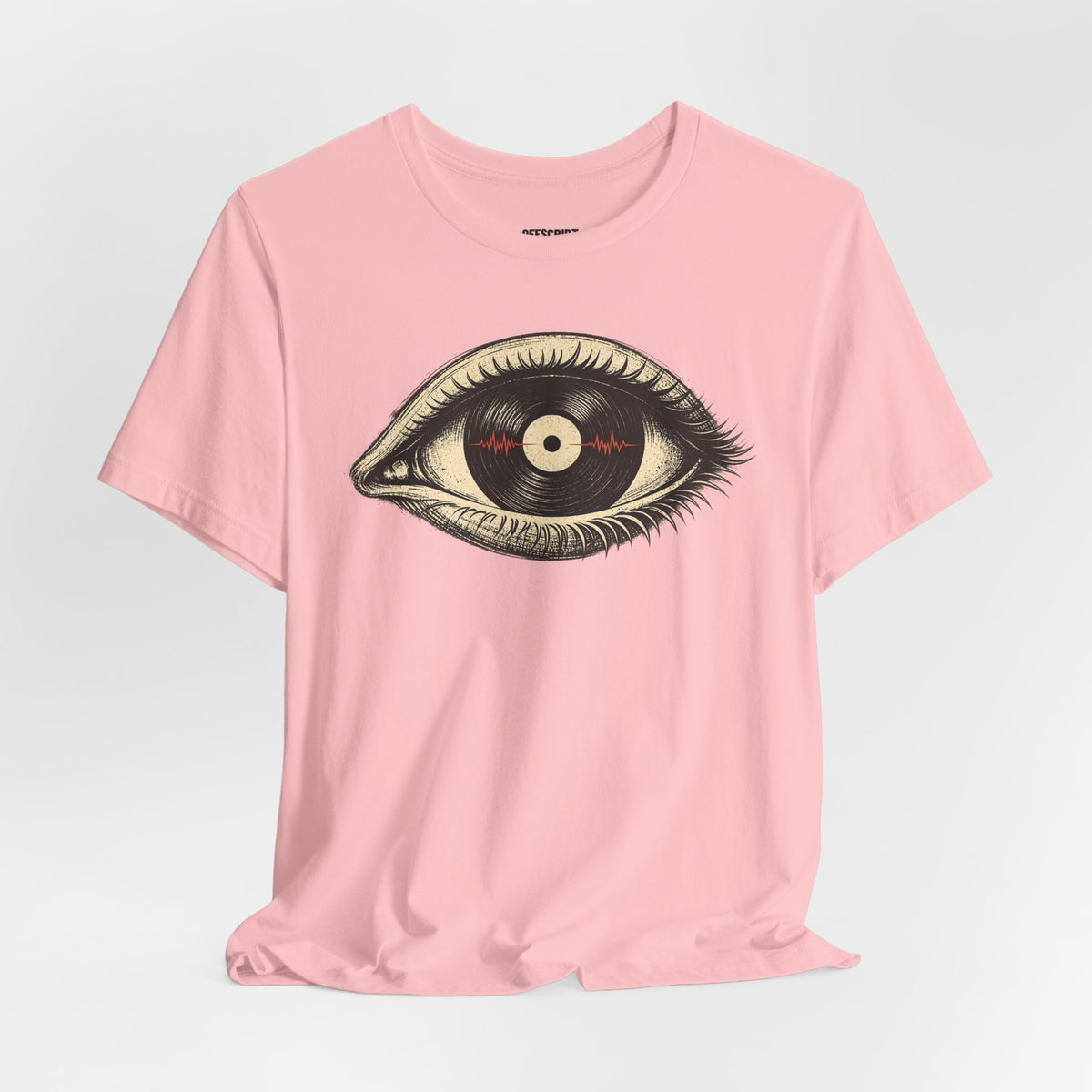 Graphic Tee — Vintage Vinyl Eye Illustration T‑Shirt