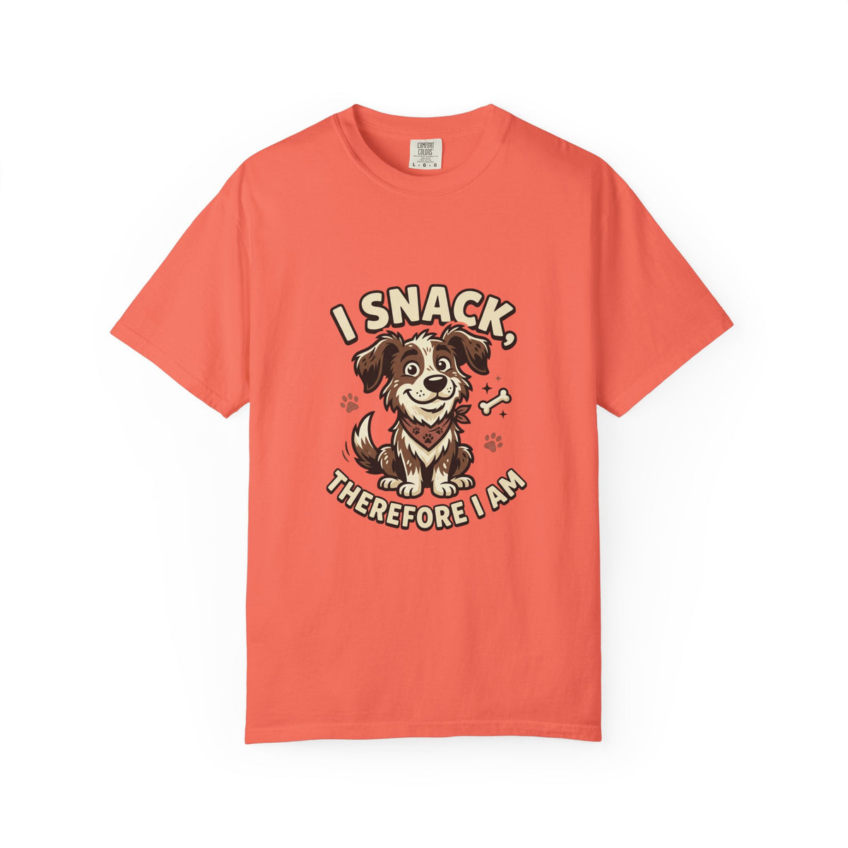 I Snack Therefore I Am Dog T-Shirt