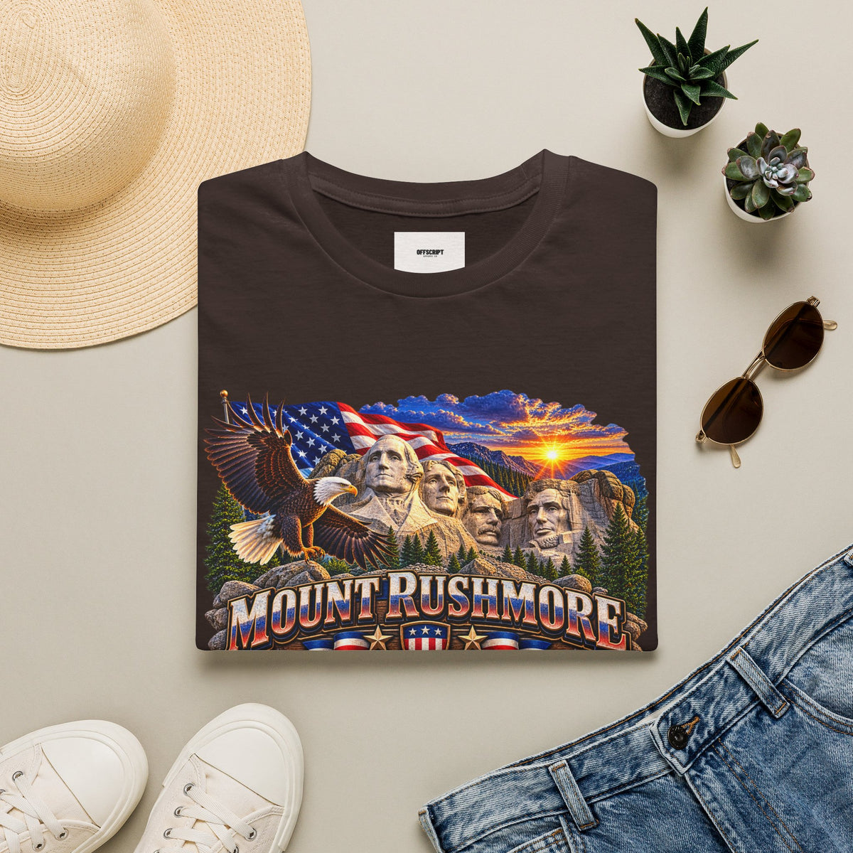 Mount Rushmore Graphic T-Shirt — Patriotic American Landmark Tee