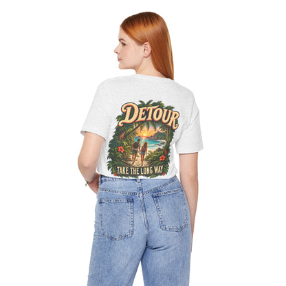Detour Take the Long Way Tropical Adventure T-Shirt