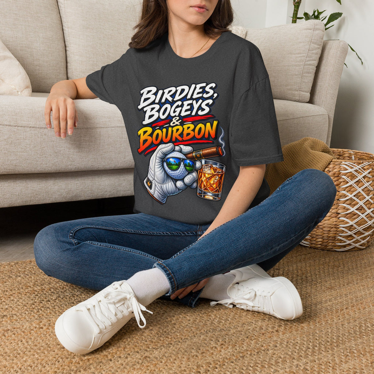 Birdies, Bogeys & Bourbon Golf T-Shirt