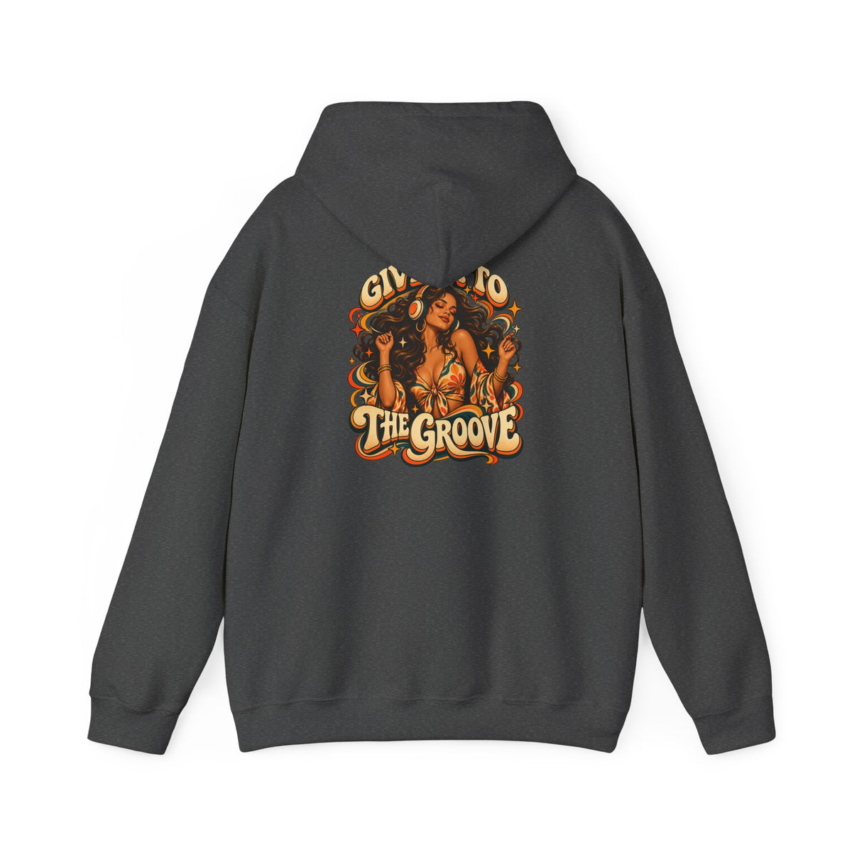 Hoodie — Give Into The Groove Retro Disco Graphic Hoodie