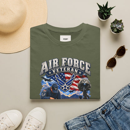 Air Force Veteran T-Shirt — Proudly Served Military Graphic Tee