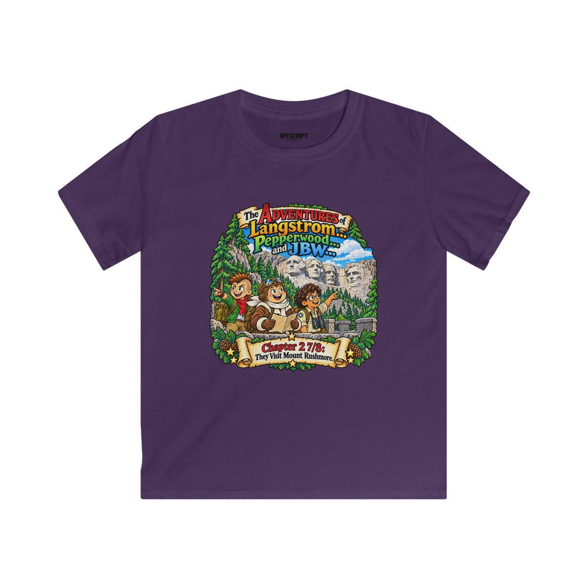 Kids Tee — Adventure of Langstrom Pepperwood Club Vintage Camp Graphic