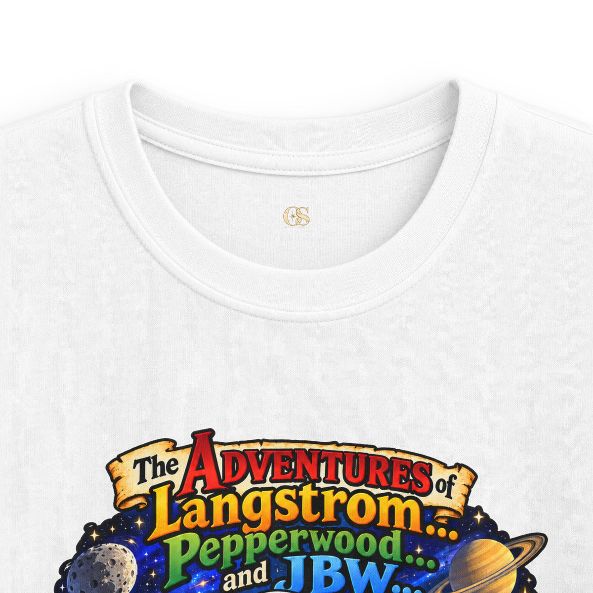 Kids Space Adventure Tee — 'The Adventures of Langstron, Pepperwood & JBW' Rocket Shirt