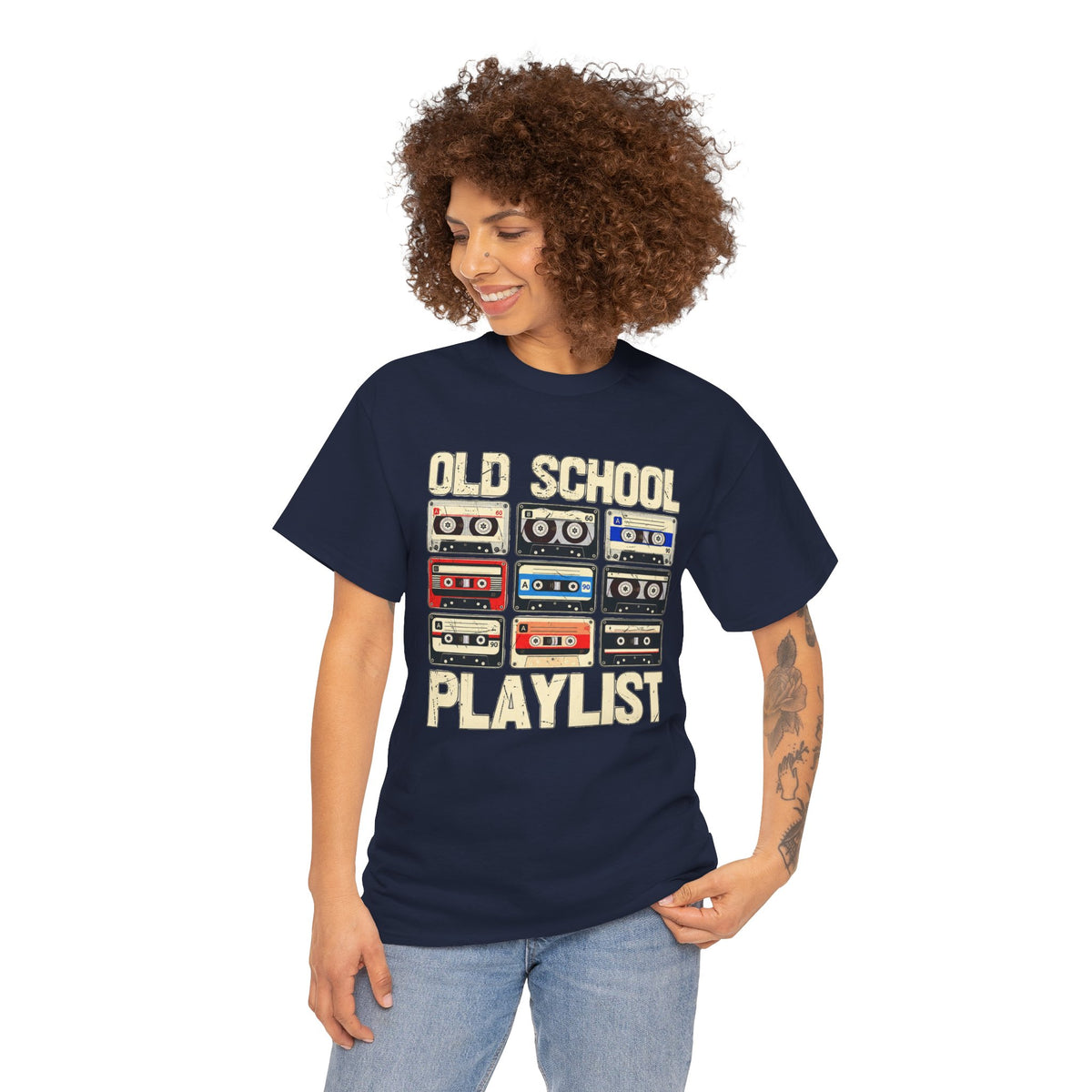 Old School Playlist Cassette Tape T-Shirt