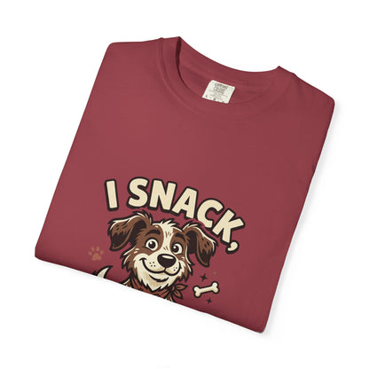 I Snack Therefore I Am Dog T-Shirt