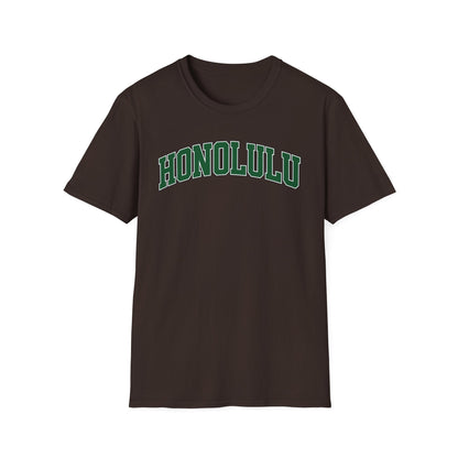 Honolulu Arch Logo T-Shirt — Vintage Collegiate Hawaii Tee