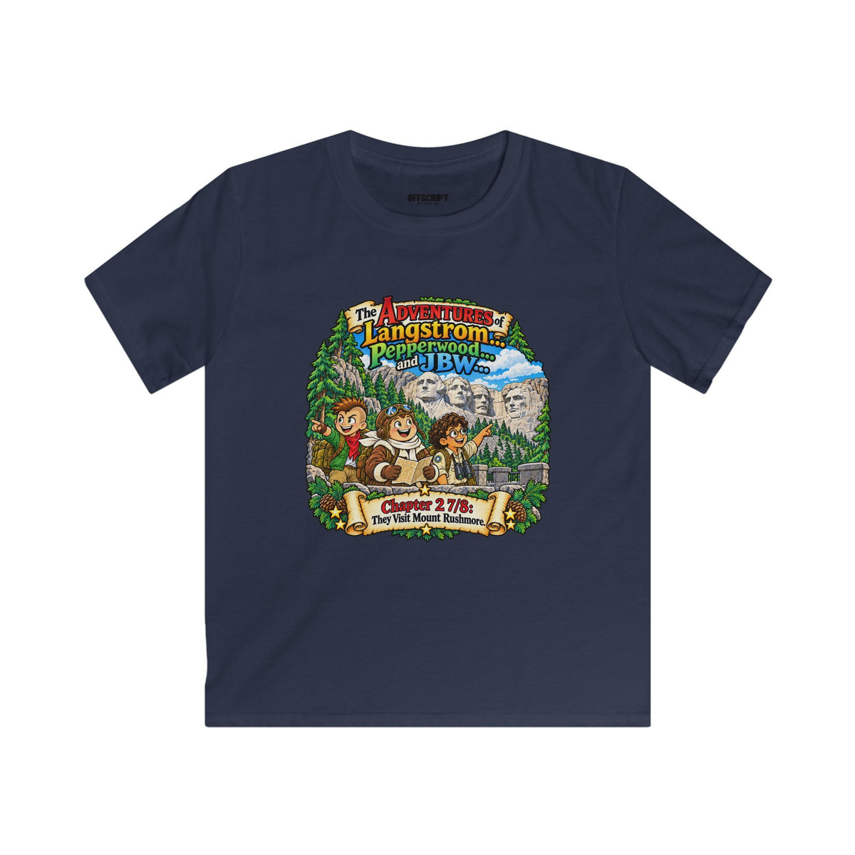 Kids Tee — Adventure of Langstrom Pepperwood Club Vintage Camp Graphic