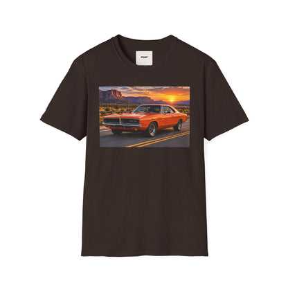 Classic Muscle Car Sunset T-Shirt