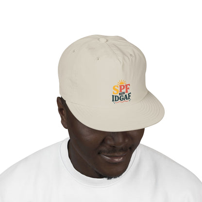 SPF IDGAF Surf Cap | Retro Sun Typography Hat
