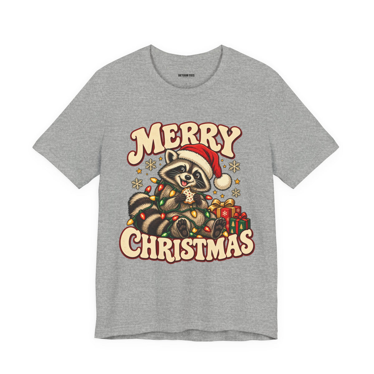 Merry Christmas Raccoon Tee