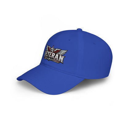 Veteran Embroidered Cap — Low Profile Patriotic Baseball Hat