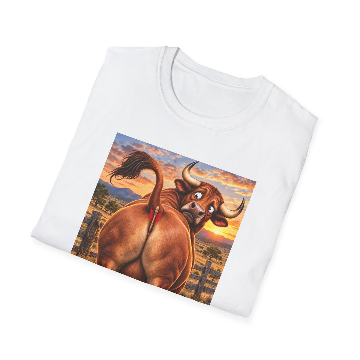 Bullseye Bull Cartoon T-Shirt