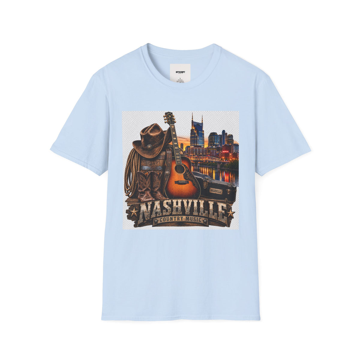 Nashville Skyline Guitar T-Shirt