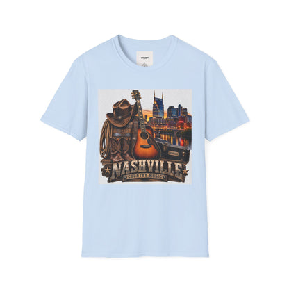 Nashville Skyline Guitar T-Shirt