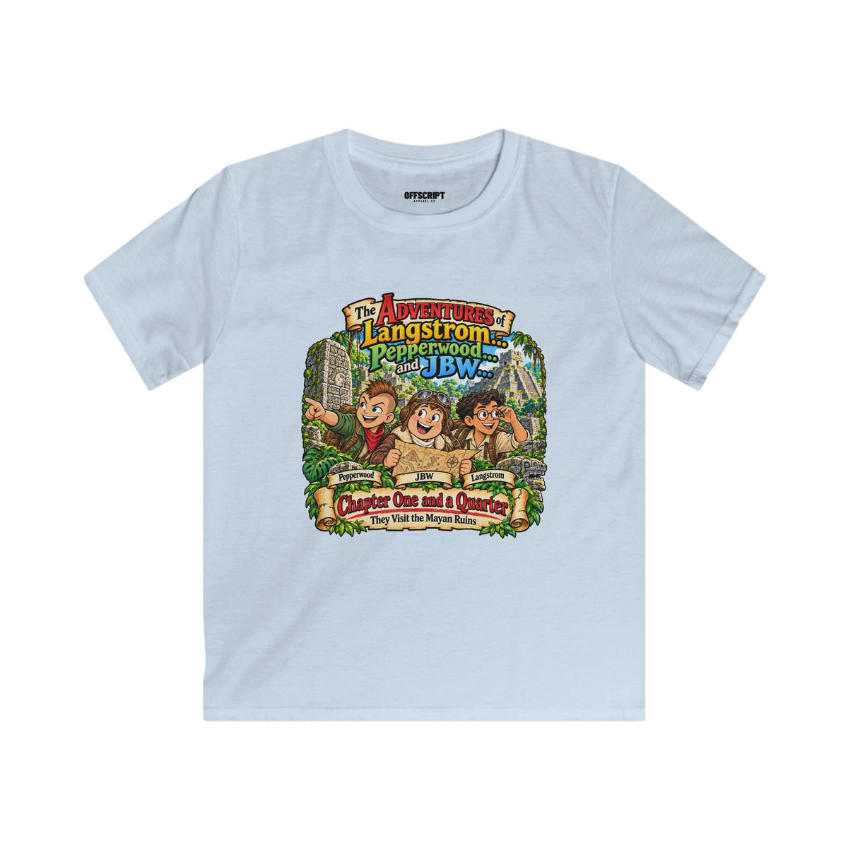 Kids Adventure T‑Shirt — "The Adventures of Langstrom & Pepperwood" Cartoon Tee