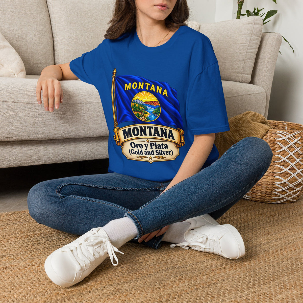 Montana Flag T-Shirt — State Seal "Oro y Plata (Gold and Silver)" Graphic Tee